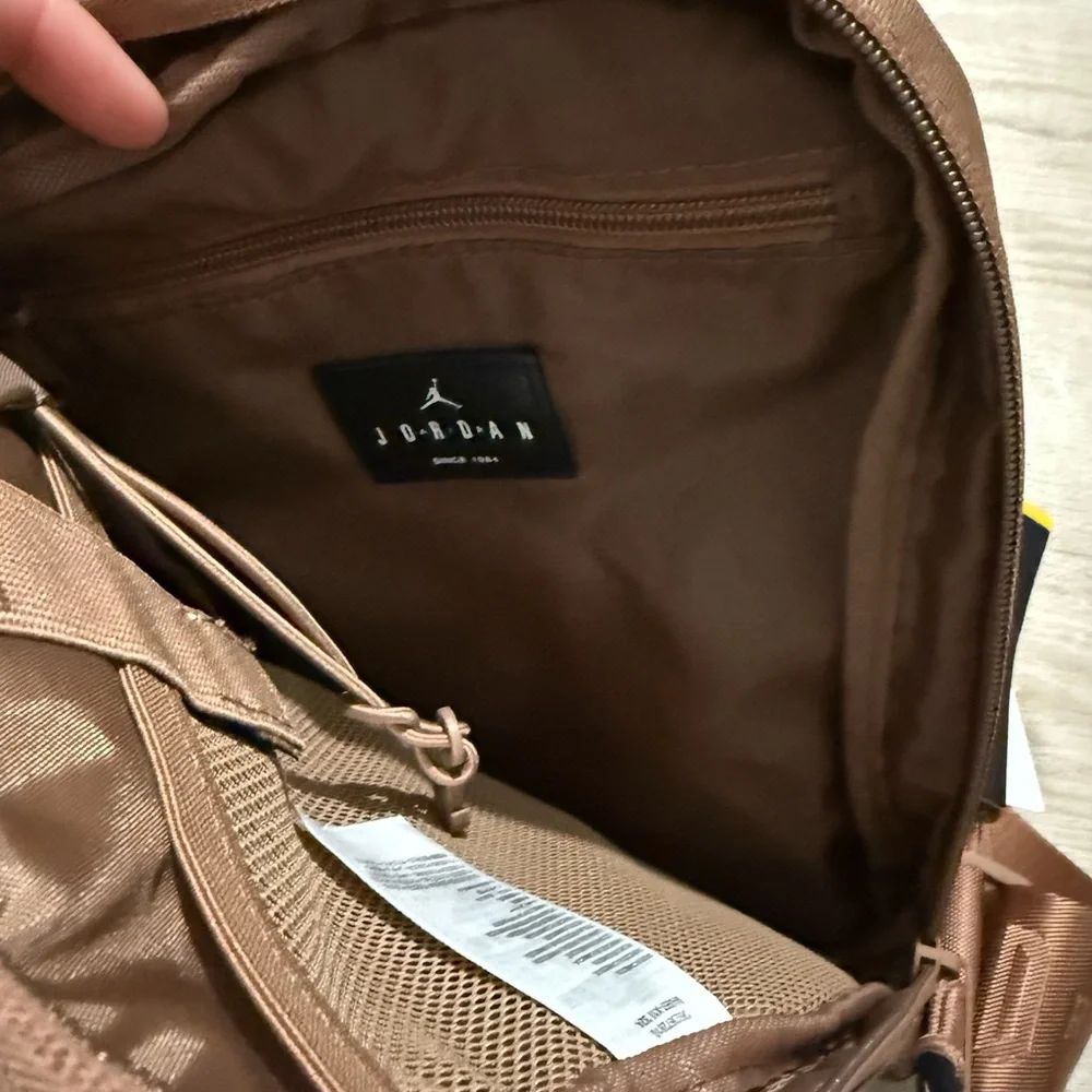 Jordan nike Sling crossbody messenger Bag Brown‎ Jumpman Logo jam collectors bag